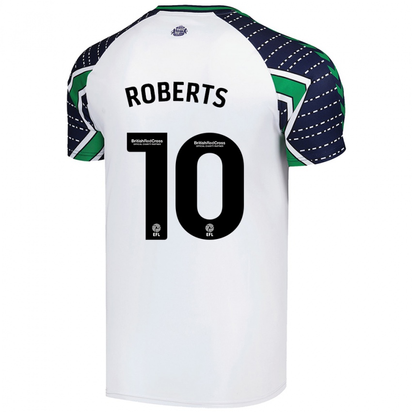 Niño Camiseta Patrick Roberts #10 Blanco 2ª Equipación 2024/25 La Camisa Argentina