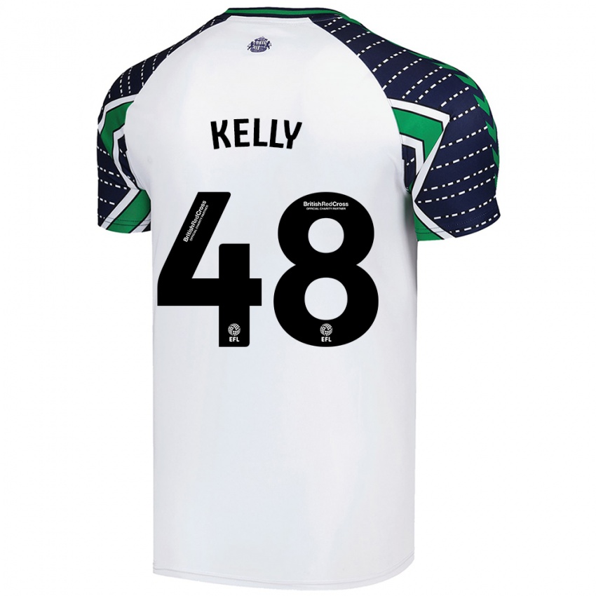 Niño Camiseta Caden Kelly #48 Blanco 2ª Equipación 2024/25 La Camisa Argentina