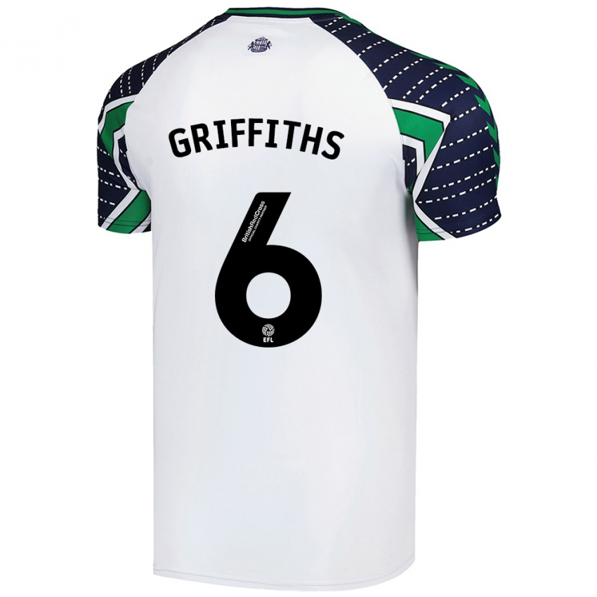 Niño Camiseta Louise Griffiths #6 Blanco 2ª Equipación 2024/25 La Camisa Argentina