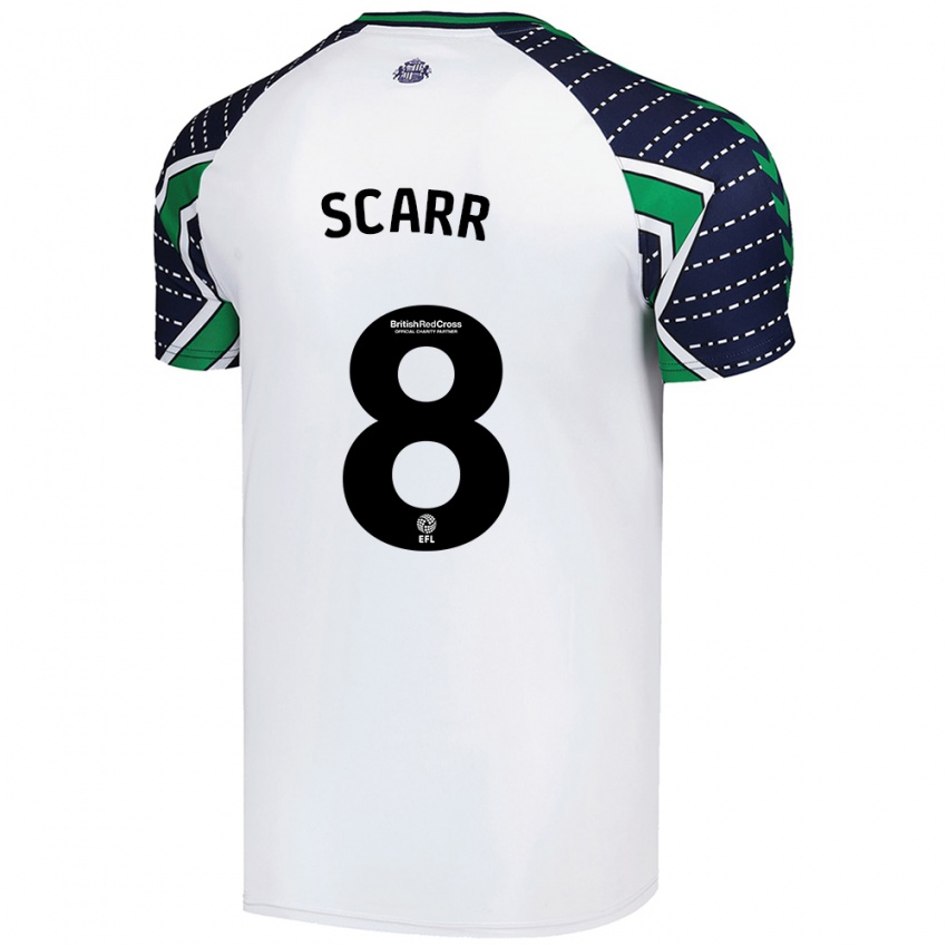 Niño Camiseta Emily Scarr #8 Blanco 2ª Equipación 2024/25 La Camisa Argentina