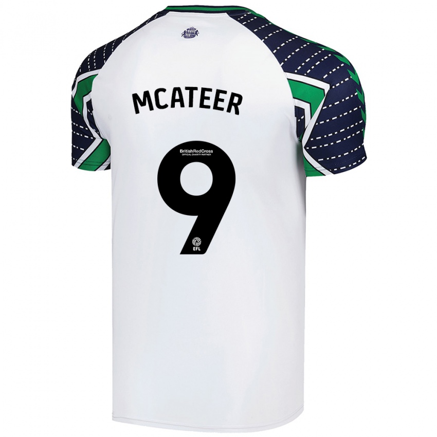 Niño Camiseta Mary Mcateer #9 Blanco 2ª Equipación 2024/25 La Camisa Argentina