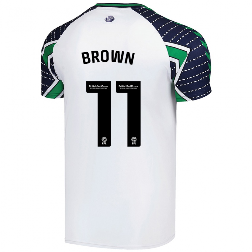 Niño Camiseta Jessica Brown #11 Blanco 2ª Equipación 2024/25 La Camisa Argentina