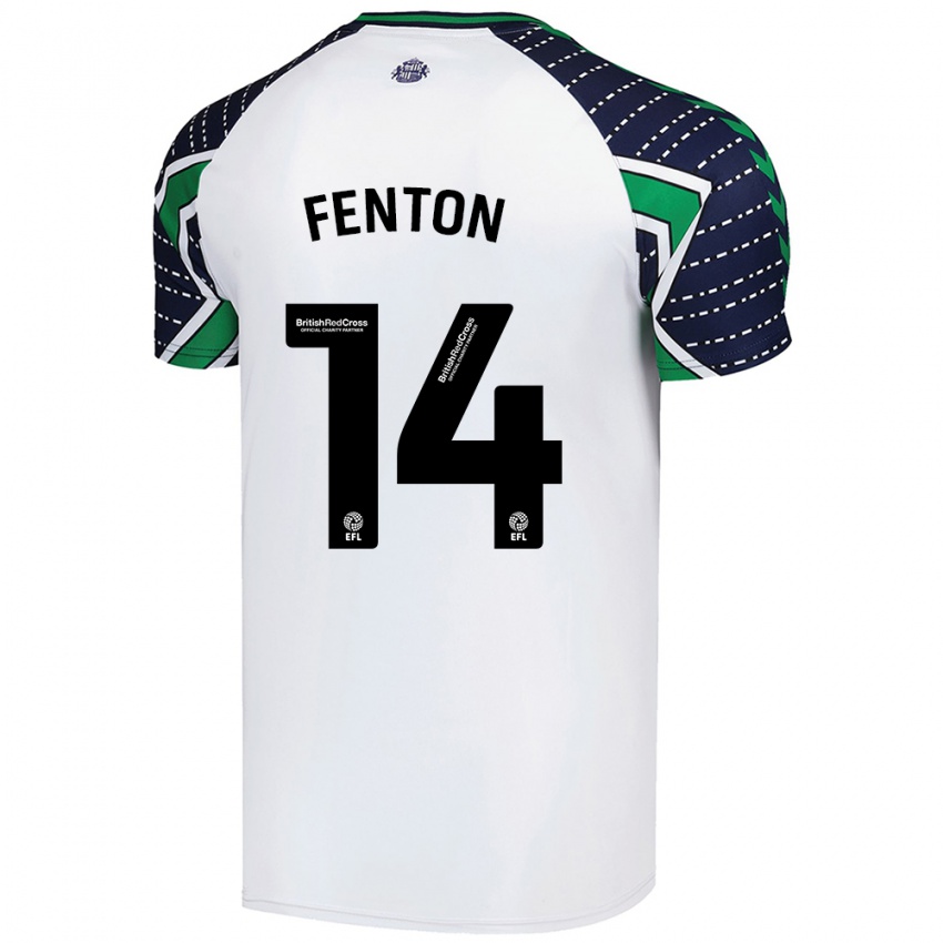 Niño Camiseta Natasha Fenton #14 Blanco 2ª Equipación 2024/25 La Camisa Argentina