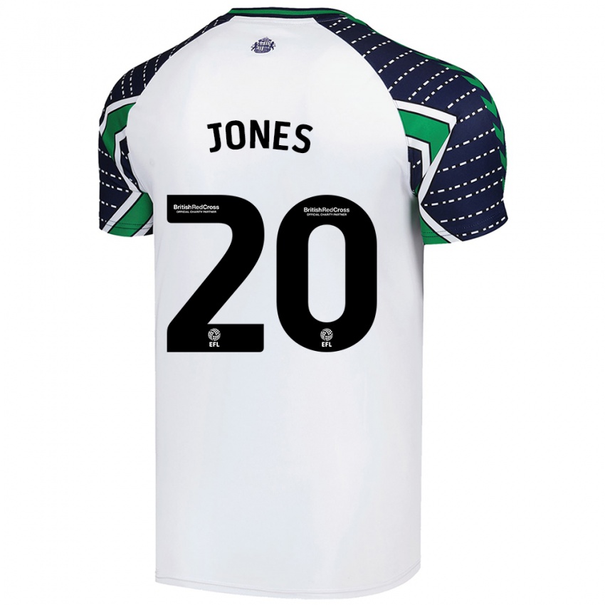 Niño Camiseta Ellen Jones #20 Blanco 2ª Equipación 2024/25 La Camisa Argentina