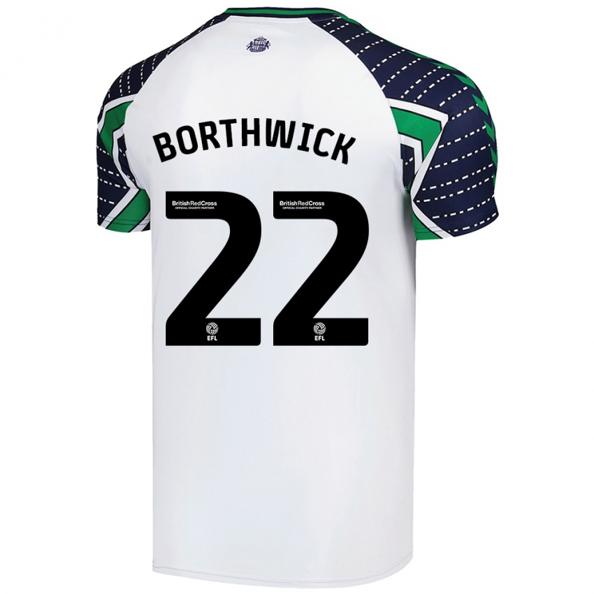 Niño Camiseta Megan Borthwick #22 Blanco 2ª Equipación 2024/25 La Camisa Argentina