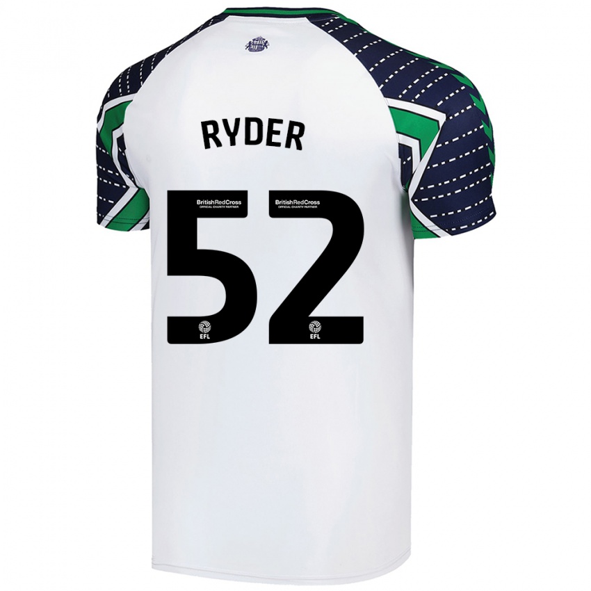 Niño Camiseta Joe Ryder #52 Blanco 2ª Equipación 2024/25 La Camisa Argentina