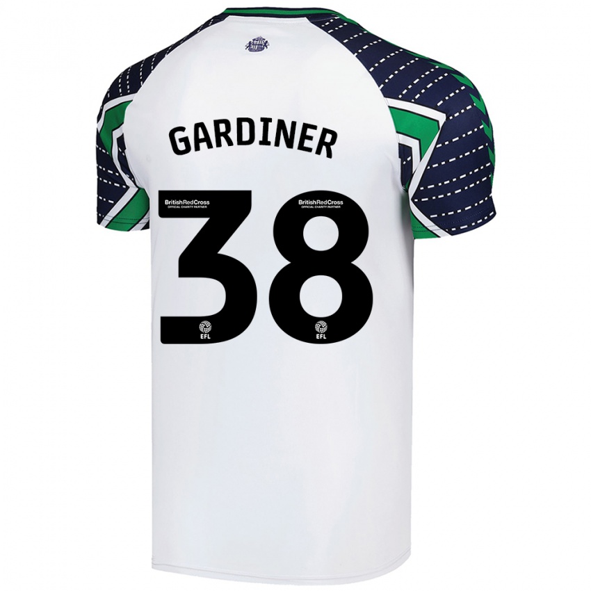 Niño Camiseta Harry Gardiner #38 Blanco 2ª Equipación 2024/25 La Camisa Argentina