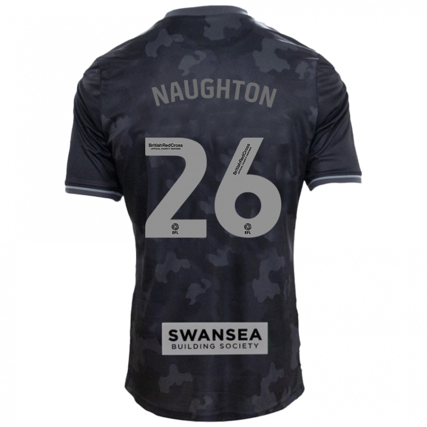 Niño Camiseta Kyle Naughton #26 Negro 2ª Equipación 2024/25 La Camisa Argentina