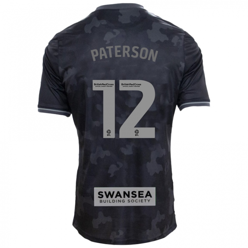 Niño Camiseta Jamie Paterson #12 Negro 2ª Equipación 2024/25 La Camisa Argentina