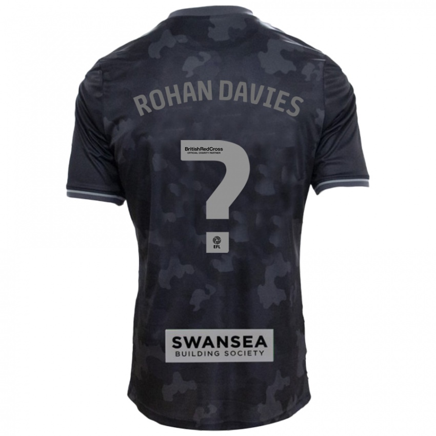 Niño Camiseta Rohan Davies #0 Negro 2ª Equipación 2024/25 La Camisa Argentina