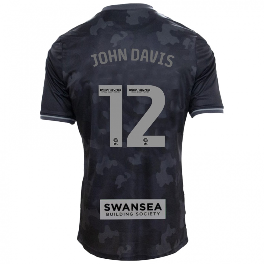 Niño Camiseta Stacey John-Davis #12 Negro 2ª Equipación 2024/25 La Camisa Argentina