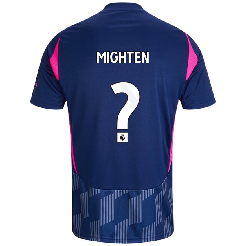 Niño Camiseta Alex Mighten #0 Azul Real Rosa 2ª Equipación 2024/25 La Camisa Argentina