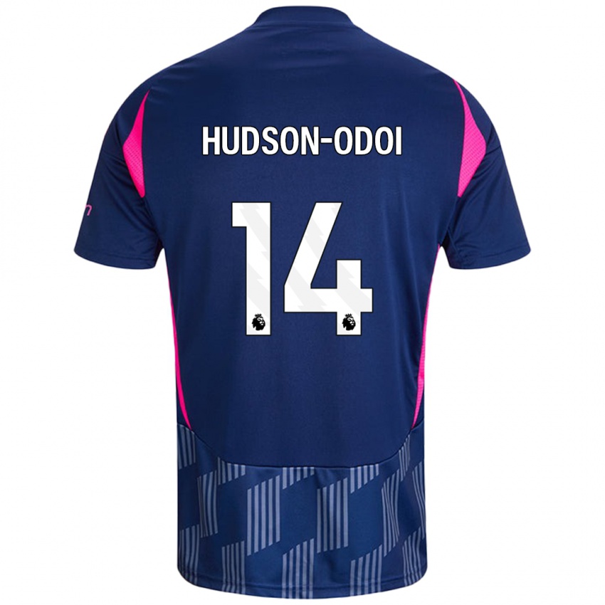 Niño Camiseta Callum Hudson-Odoi #14 Azul Real Rosa 2ª Equipación 2024/25 La Camisa Argentina