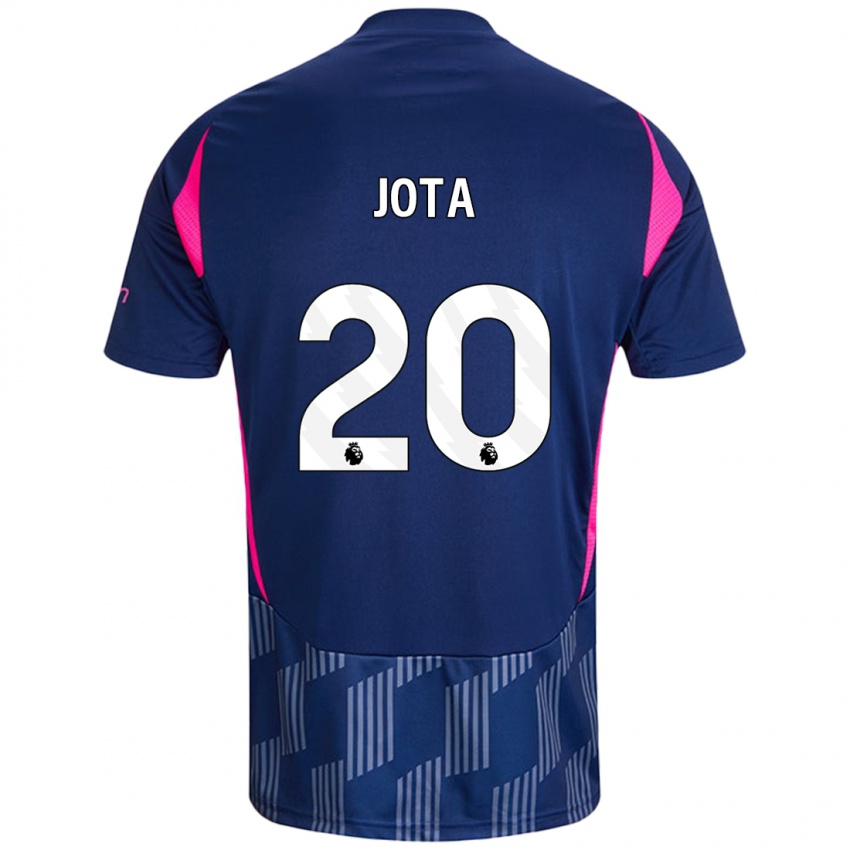 Niño Camiseta Jota Silva #20 Azul Real Rosa 2ª Equipación 2024/25 La Camisa Argentina