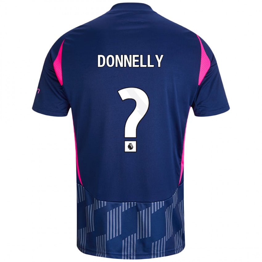 Niño Camiseta Aaron Donnelly #0 Azul Real Rosa 2ª Equipación 2024/25 La Camisa Argentina