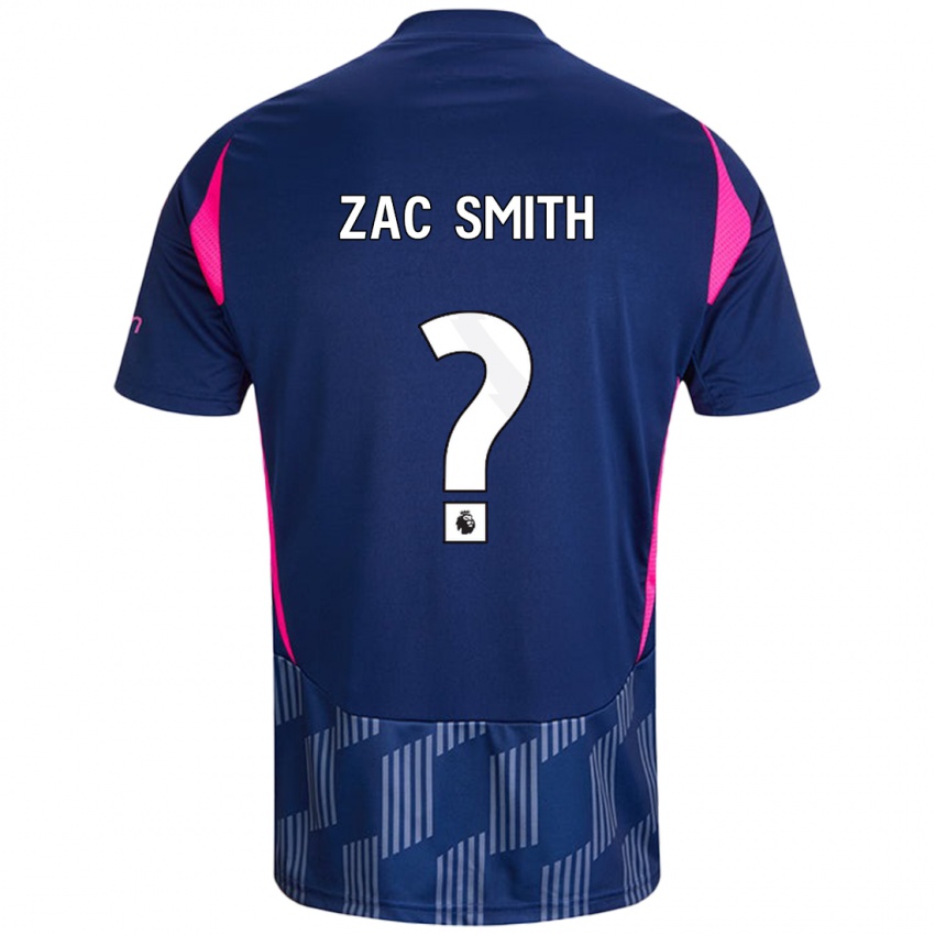 Niño Camiseta Zac Smith #0 Azul Real Rosa 2ª Equipación 2024/25 La Camisa Argentina