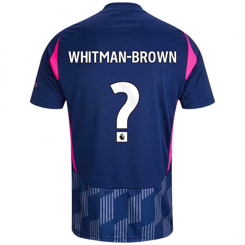 Niño Camiseta Chae Whitman-Brown #0 Azul Real Rosa 2ª Equipación 2024/25 La Camisa Argentina