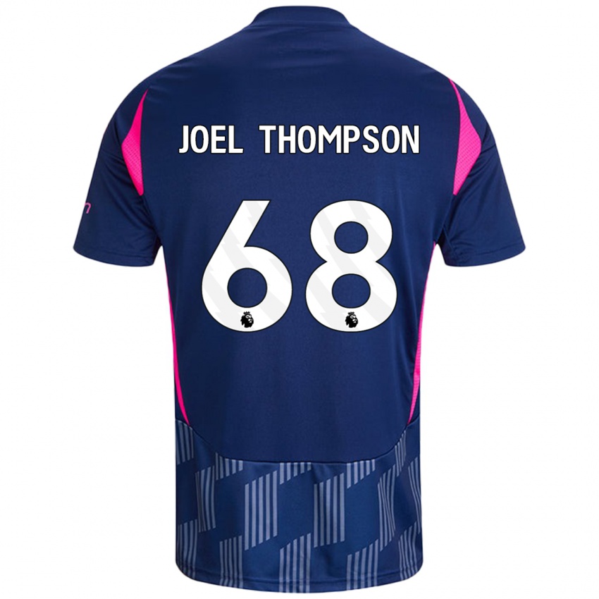 Niño Camiseta Joel Thompson #68 Azul Real Rosa 2ª Equipación 2024/25 La Camisa Argentina