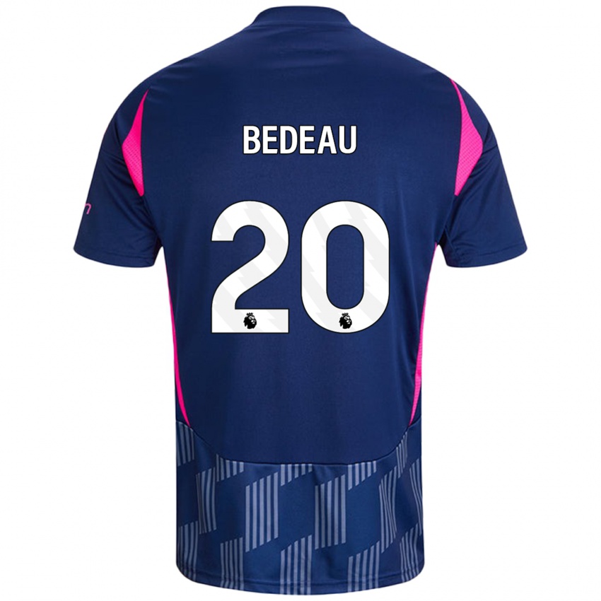 Niño Camiseta Naomi Bedeau #20 Azul Real Rosa 2ª Equipación 2024/25 La Camisa Argentina