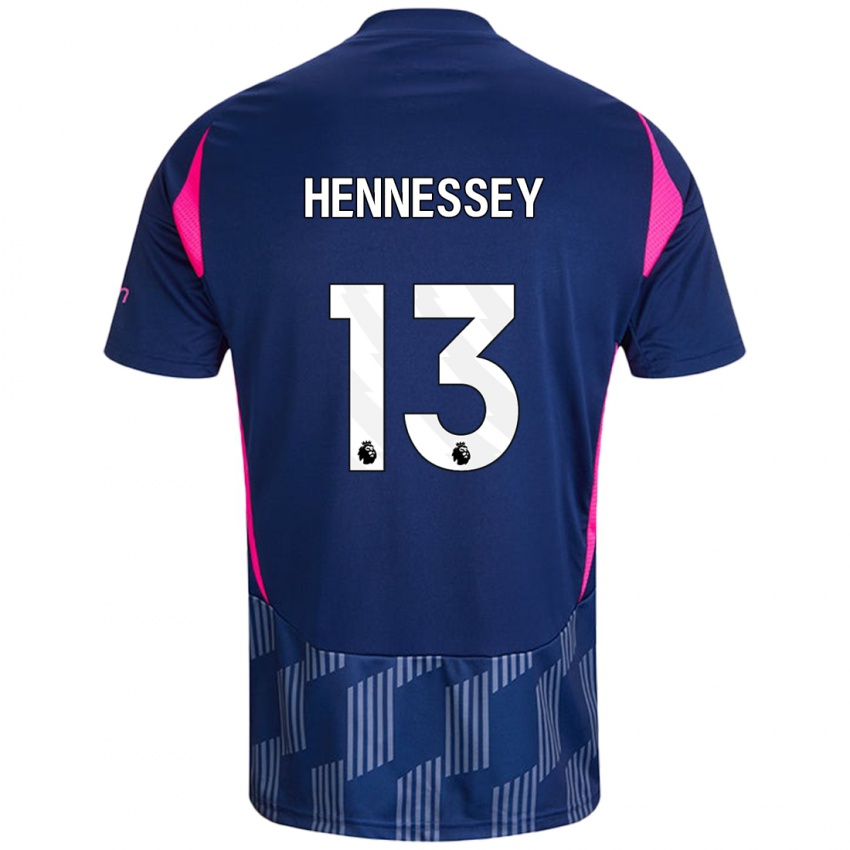 Niño Camiseta Wayne Hennessey #13 Azul Real Rosa 2ª Equipación 2024/25 La Camisa Argentina