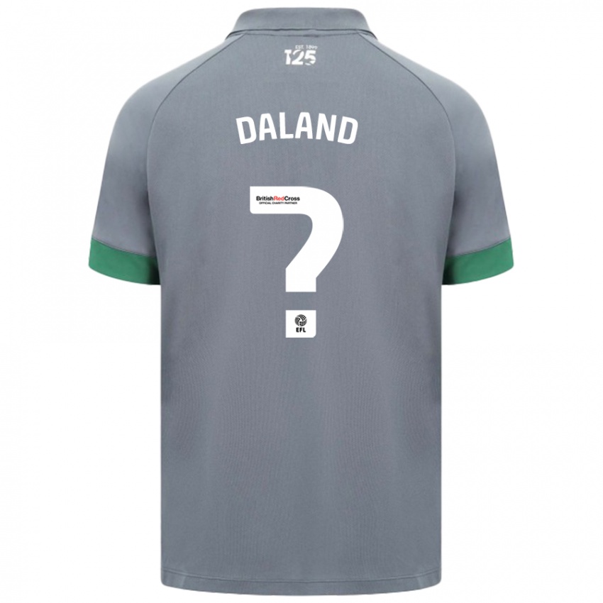 Niño Camiseta Jesper Daland #0 Gris Oscuro 2ª Equipación 2024/25 La Camisa Argentina