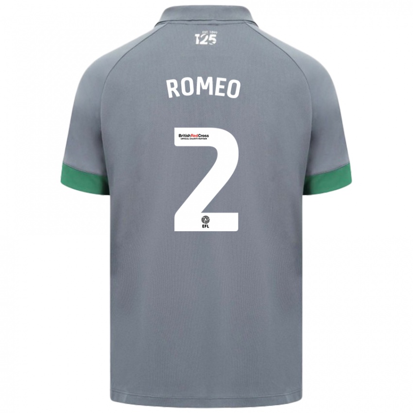 Niño Camiseta Mahlon Romeo #2 Gris Oscuro 2ª Equipación 2024/25 La Camisa Argentina