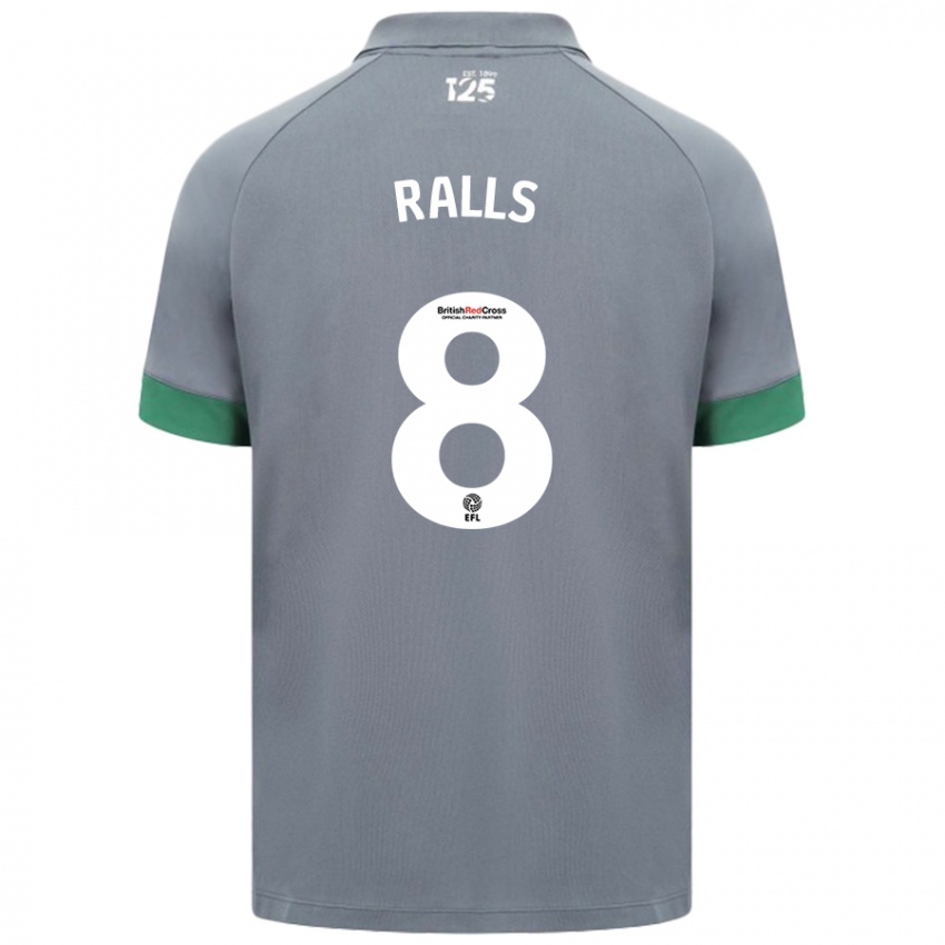 Niño Camiseta Joe Ralls #8 Gris Oscuro 2ª Equipación 2024/25 La Camisa Argentina