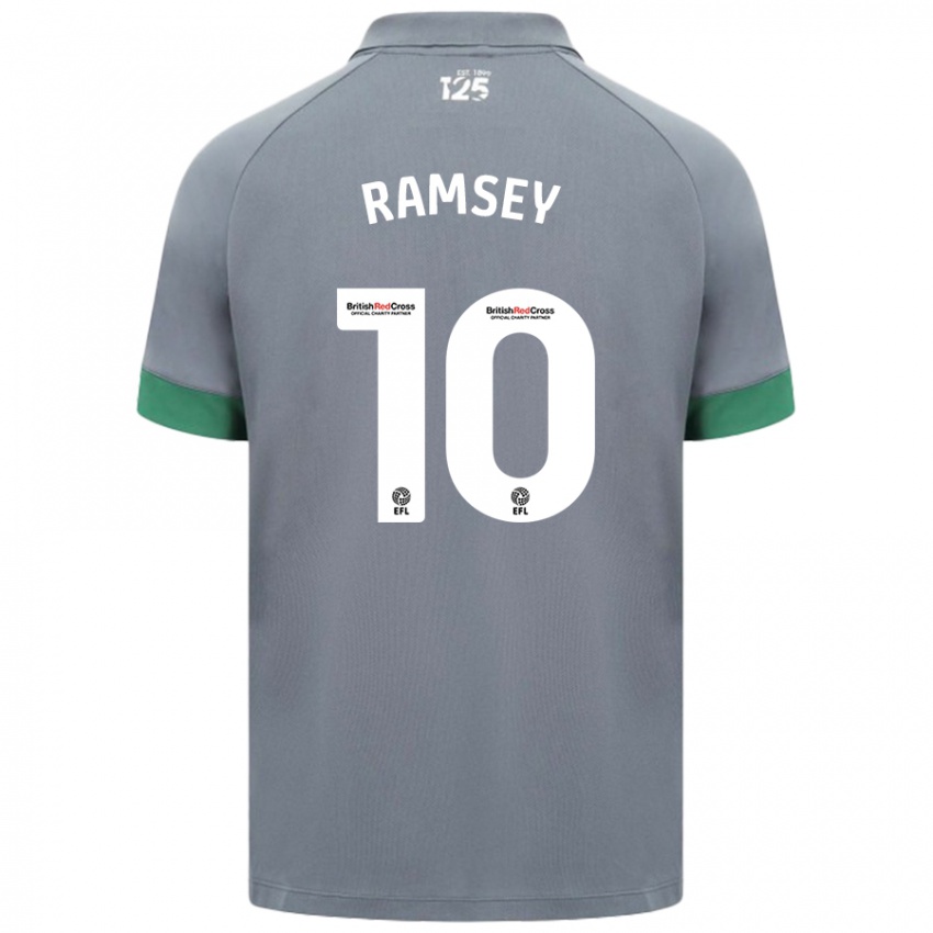 Niño Camiseta Aaron Ramsey #10 Gris Oscuro 2ª Equipación 2024/25 La Camisa Argentina