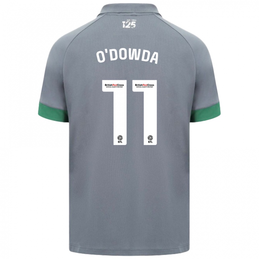 Niño Camiseta Callum O'dowda #11 Gris Oscuro 2ª Equipación 2024/25 La Camisa Argentina