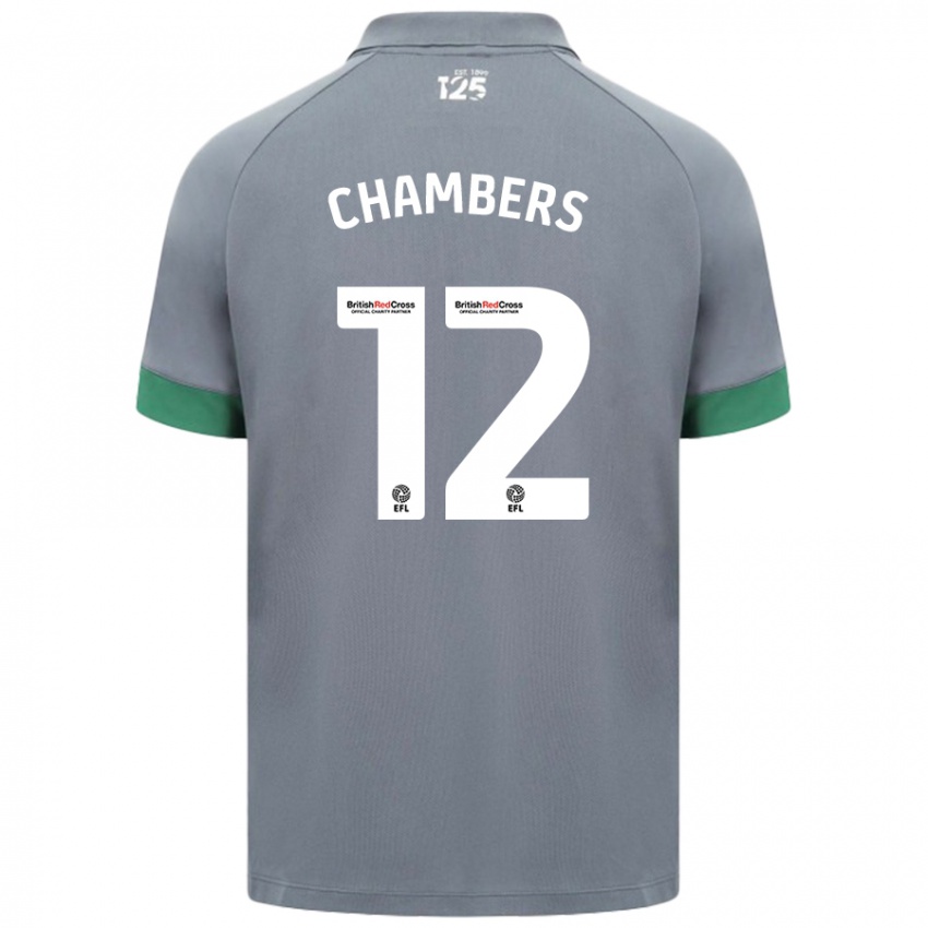 Niño Camiseta Calum Chambers #12 Gris Oscuro 2ª Equipación 2024/25 La Camisa Argentina