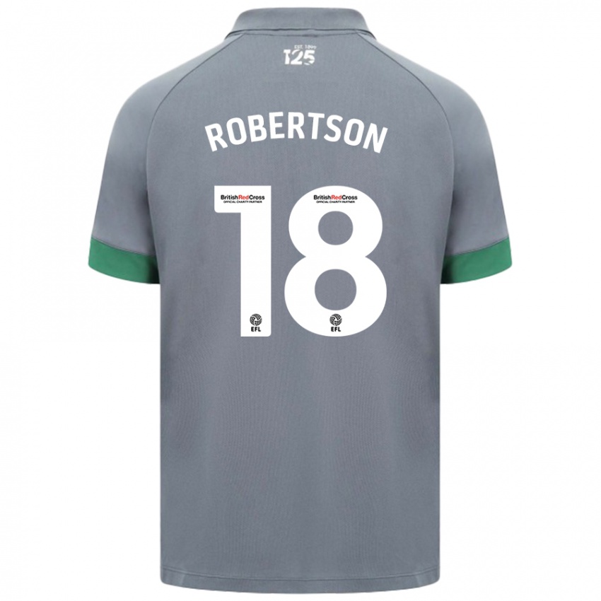 Niño Camiseta Alex Robertson #18 Gris Oscuro 2ª Equipación 2024/25 La Camisa Argentina