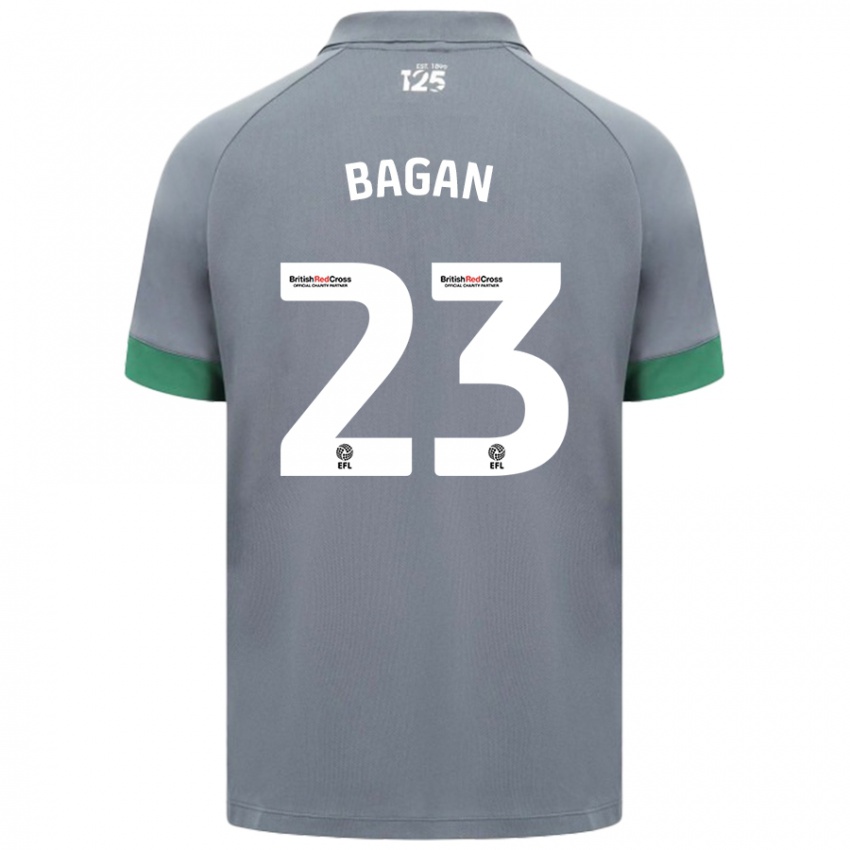 Niño Camiseta Joel Bagan #23 Gris Oscuro 2ª Equipación 2024/25 La Camisa Argentina