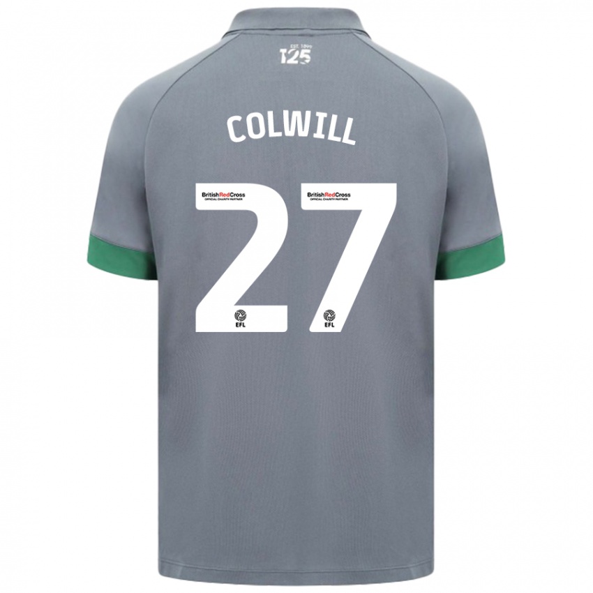 Niño Camiseta Rubin Colwill #27 Gris Oscuro 2ª Equipación 2024/25 La Camisa Argentina