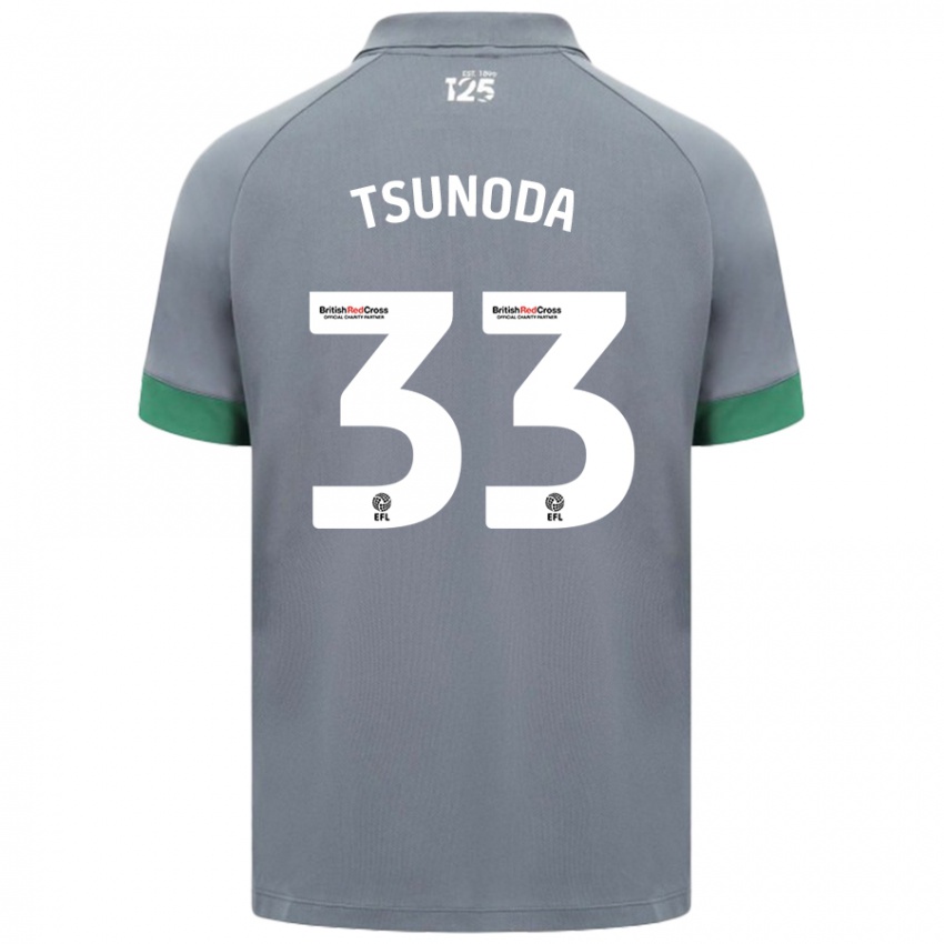 Niño Camiseta Ryotaro Tsunoda #33 Gris Oscuro 2ª Equipación 2024/25 La Camisa Argentina