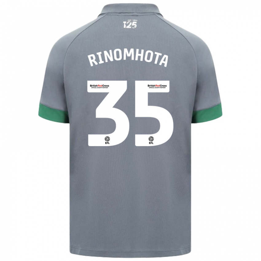 Niño Camiseta Andy Rinomhota #35 Gris Oscuro 2ª Equipación 2024/25 La Camisa Argentina