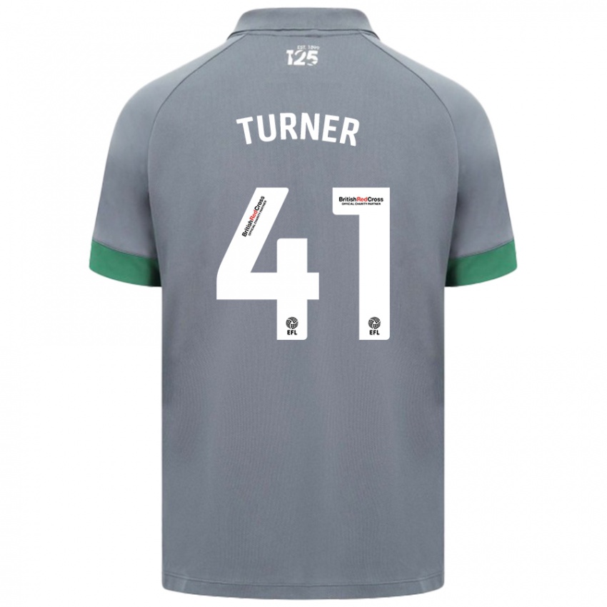 Niño Camiseta Matthew Turner #41 Gris Oscuro 2ª Equipación 2024/25 La Camisa Argentina