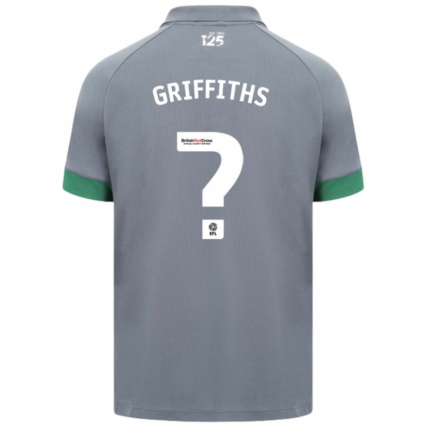 Niño Camiseta Ewan Griffiths #0 Gris Oscuro 2ª Equipación 2024/25 La Camisa Argentina