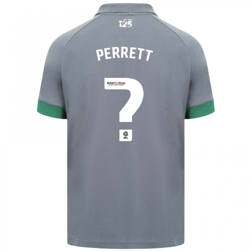 Niño Camiseta Troy Perrett #0 Gris Oscuro 2ª Equipación 2024/25 La Camisa Argentina