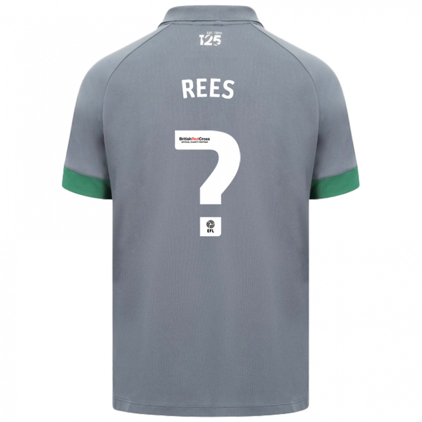 Niño Camiseta Osian Rees #0 Gris Oscuro 2ª Equipación 2024/25 La Camisa Argentina