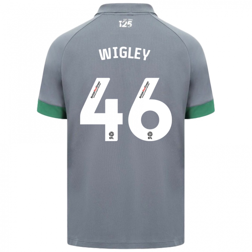 Niño Camiseta Morgan Wigley #46 Gris Oscuro 2ª Equipación 2024/25 La Camisa Argentina