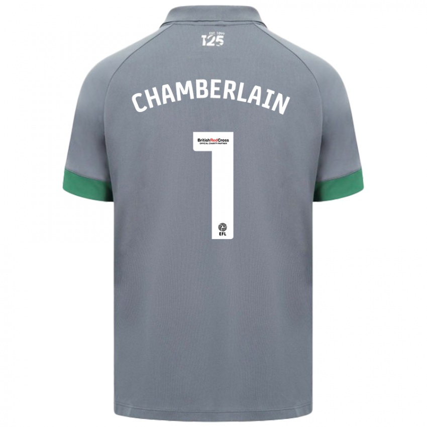 Niño Camiseta Ceryn Chamberlain #1 Gris Oscuro 2ª Equipación 2024/25 La Camisa Argentina