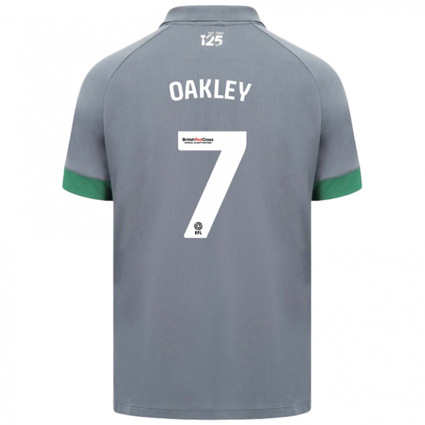 Niño Camiseta Rhianne Oakley #7 Gris Oscuro 2ª Equipación 2024/25 La Camisa Argentina