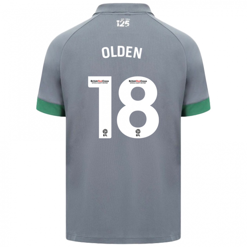 Niño Camiseta Mackenzie Olden #18 Gris Oscuro 2ª Equipación 2024/25 La Camisa Argentina