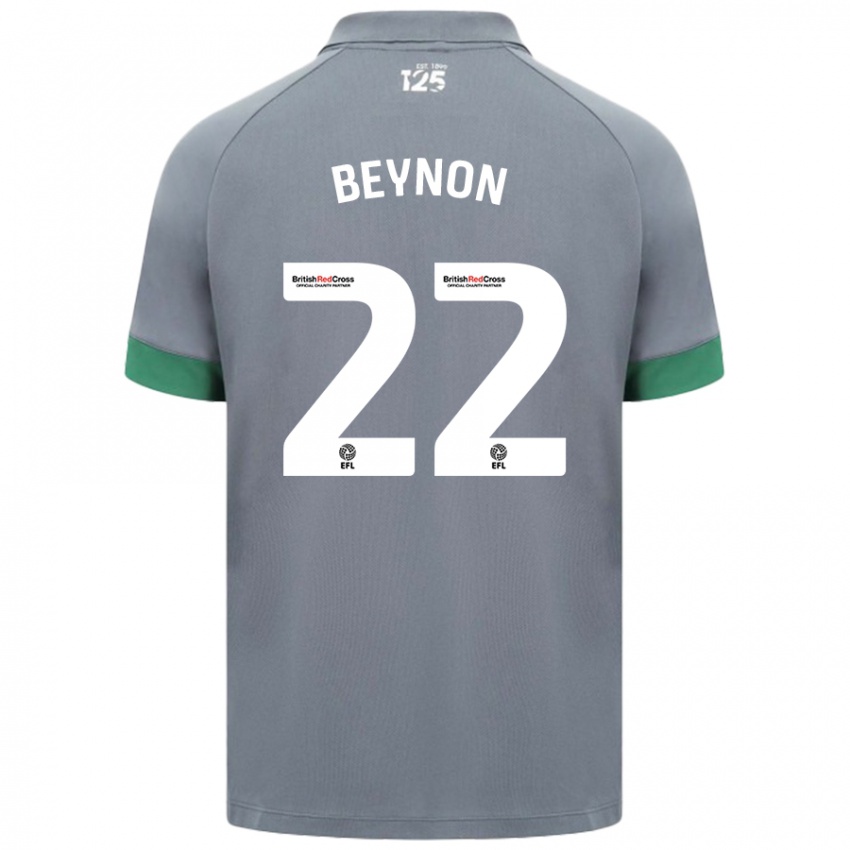 Niño Camiseta Emma Beynon #22 Gris Oscuro 2ª Equipación 2024/25 La Camisa Argentina