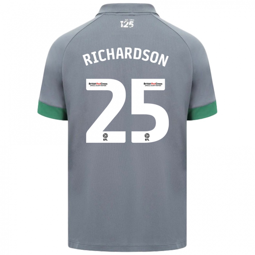 Niño Camiseta Tija Richardson #25 Gris Oscuro 2ª Equipación 2024/25 La Camisa Argentina