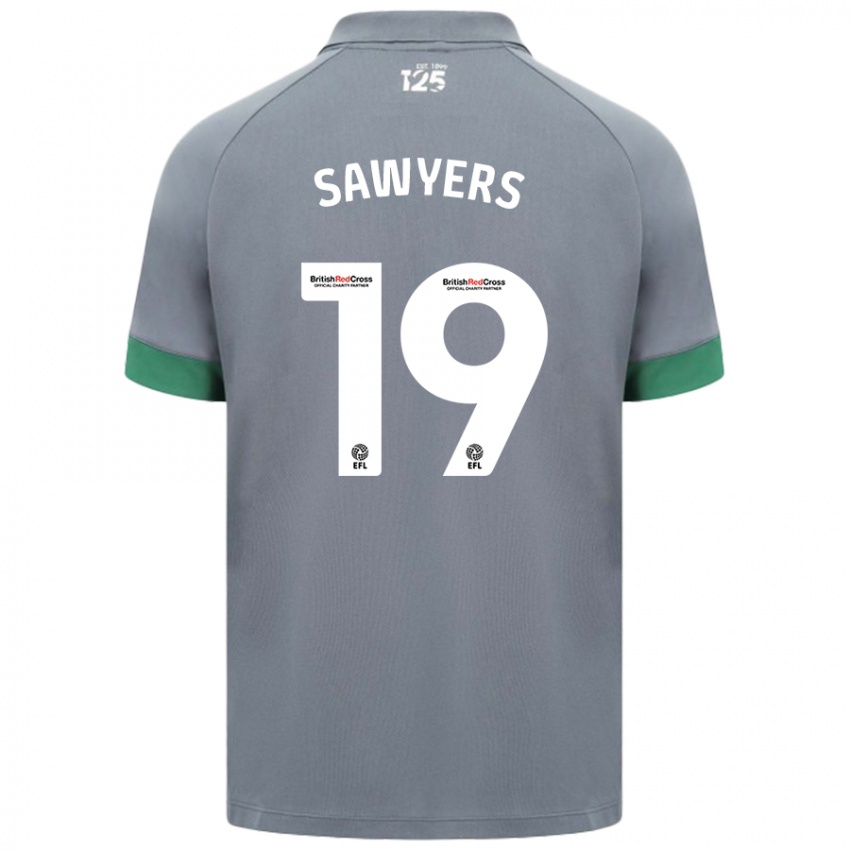 Niño Camiseta Romaine Sawyers #19 Gris Oscuro 2ª Equipación 2024/25 La Camisa Argentina