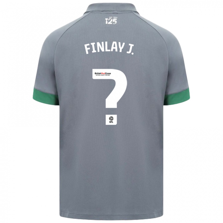 Niño Camiseta Finlay Johnson #0 Gris Oscuro 2ª Equipación 2024/25 La Camisa Argentina