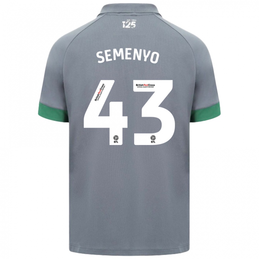 Niño Camiseta Jai Semenyo #43 Gris Oscuro 2ª Equipación 2024/25 La Camisa Argentina