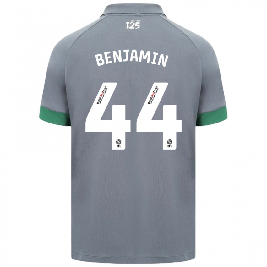 Niño Camiseta Xavier Benjamin #44 Gris Oscuro 2ª Equipación 2024/25 La Camisa Argentina