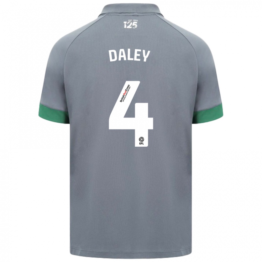 Niño Camiseta Hannah Daley #4 Gris Oscuro 2ª Equipación 2024/25 La Camisa Argentina